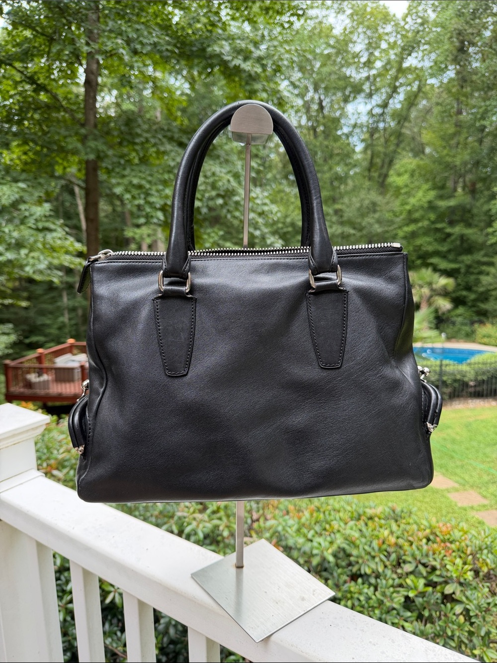 Coach Legacy Archival Top Zip Satchel / Double Kisslock Bag - Picture 13 of 17